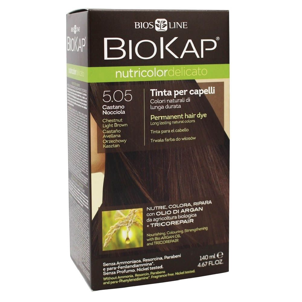 Biokap Nutricolor Delicato 5.05 Chestnut Light Brown 140 mL - Easy Pharmacy LLC