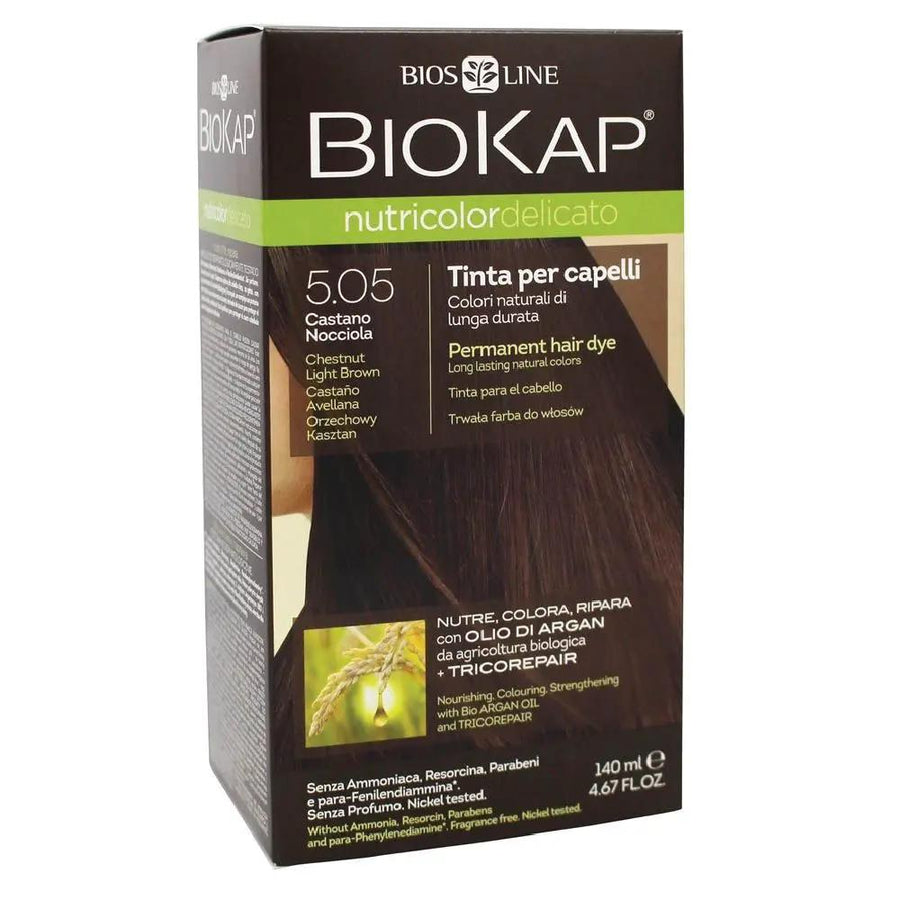 Biokap Nutricolor Delicato 5.05 Chestnut Light Brown 140 mL
