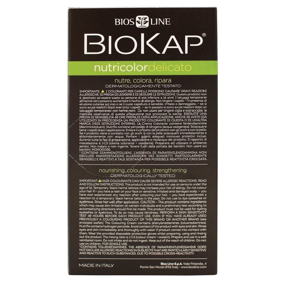 Biokap Nutricolor Delicato 5.5 Mahogany Light Brown 140 mL - Easy Pharmacy LLC