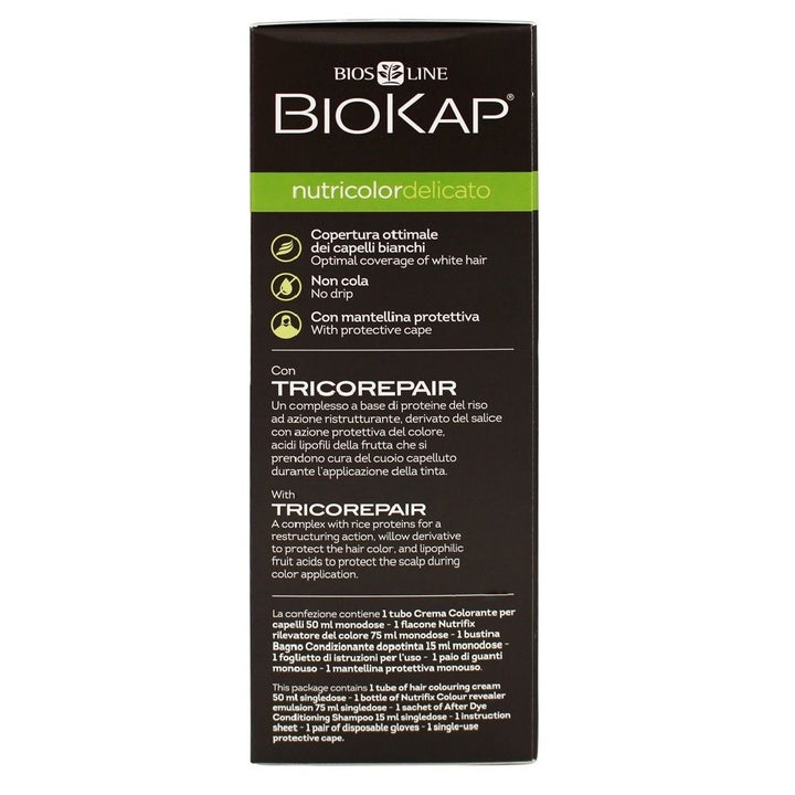 Biokap Nutricolor Delicato 1.0 Natural Black 140 mL - Easy Pharmacy LLC