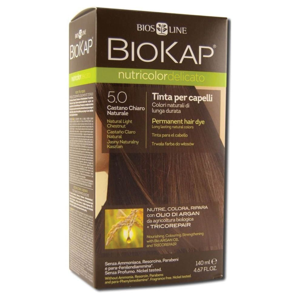 Biokap Nutricolor Delicato 5.0 Natural Light Chestnut 140 mL - Easy Pharmacy LLC