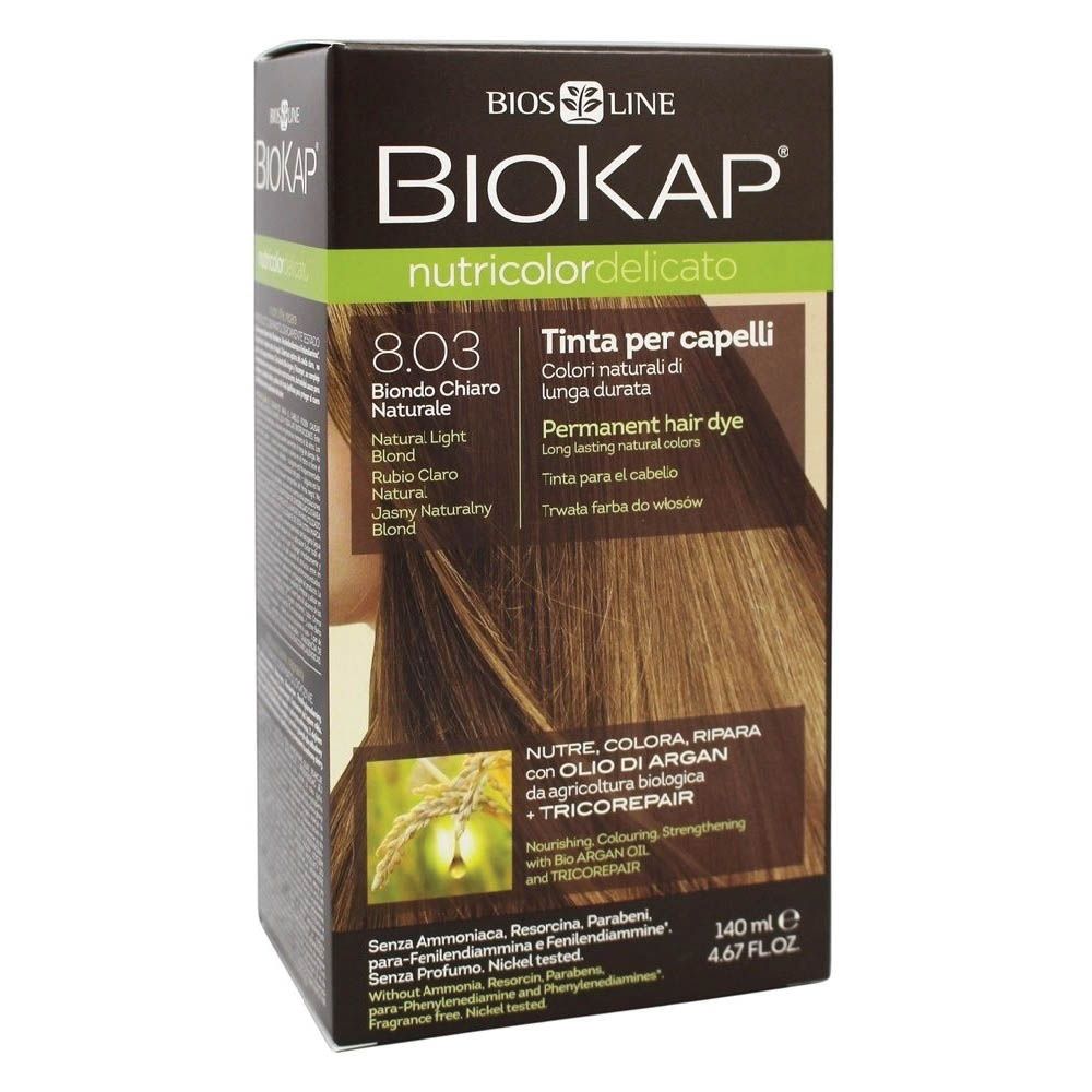 Biokap Nutricolor Delicato 8.03 Natural Light Blond 140 mL - Easy Pharmacy LLC