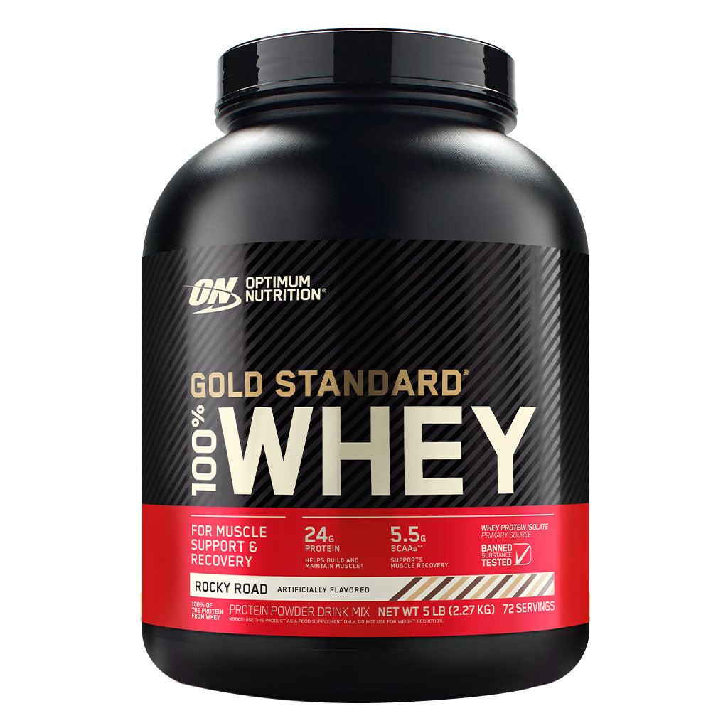 Optimum Nutrition Gold Standard 100% Whey Rocky Road 5lb - Easy Pharmacy LLC