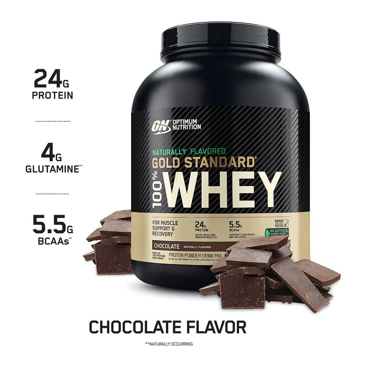 Optimum Nutrition Gold Standard 100% Whey Protein Powder Chocolate 5lb - Easy Pharmacy LLC