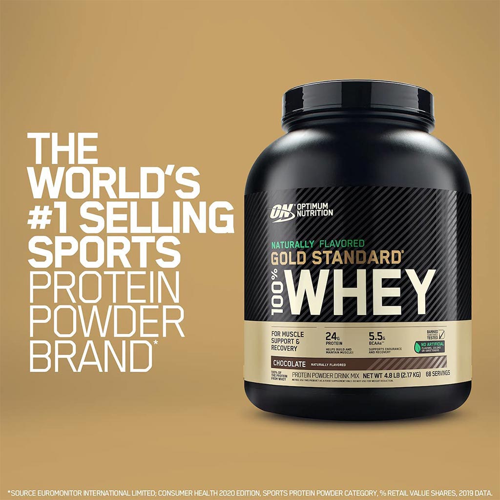 Optimum Nutrition Gold Standard 100% Whey Protein Powder Chocolate 5lb - Easy Pharmacy LLC