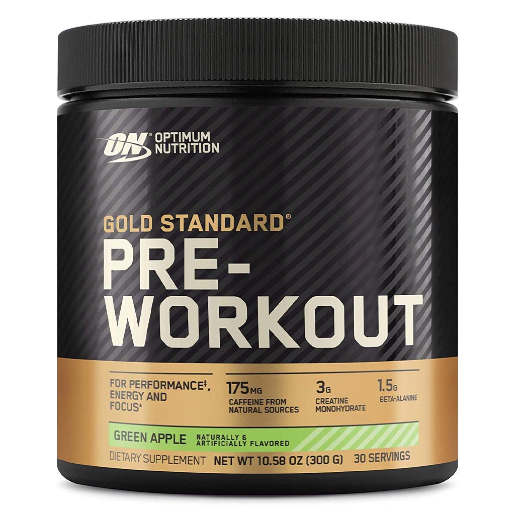 Optimum Nutrition Gold Standard Pre Work Out Green Apple 30 Servings - Easy Pharmacy LLC