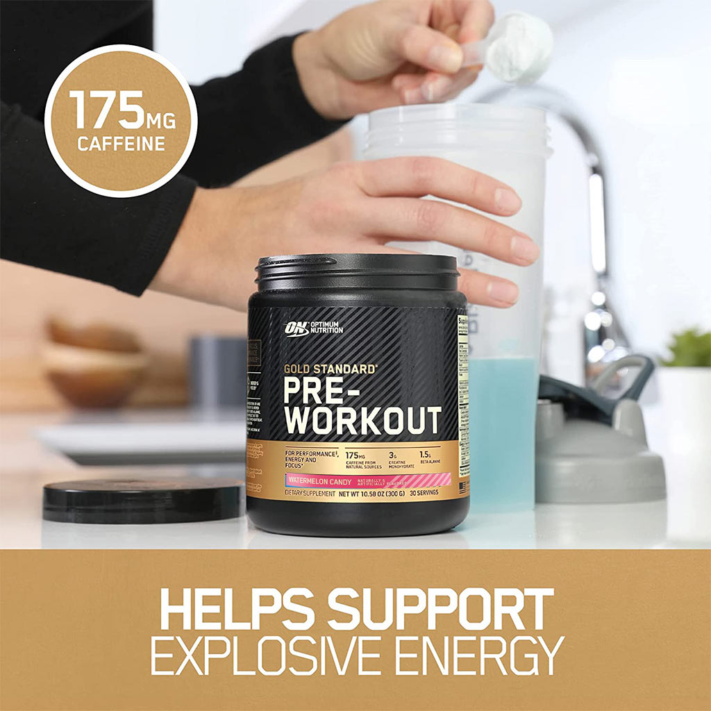 Optimum Nutrition Gold Standard Pre Work Out Watermelon 30 Servings - Easy Pharmacy LLC