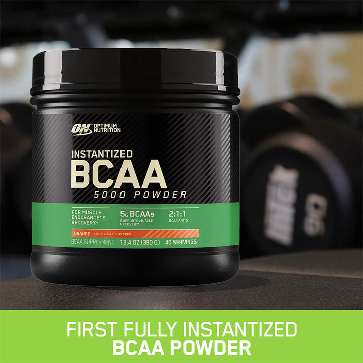 Optimum Nutrition Instantized BCAA 5000 Powder Orange 40 Servings - Easy Pharmacy LLC