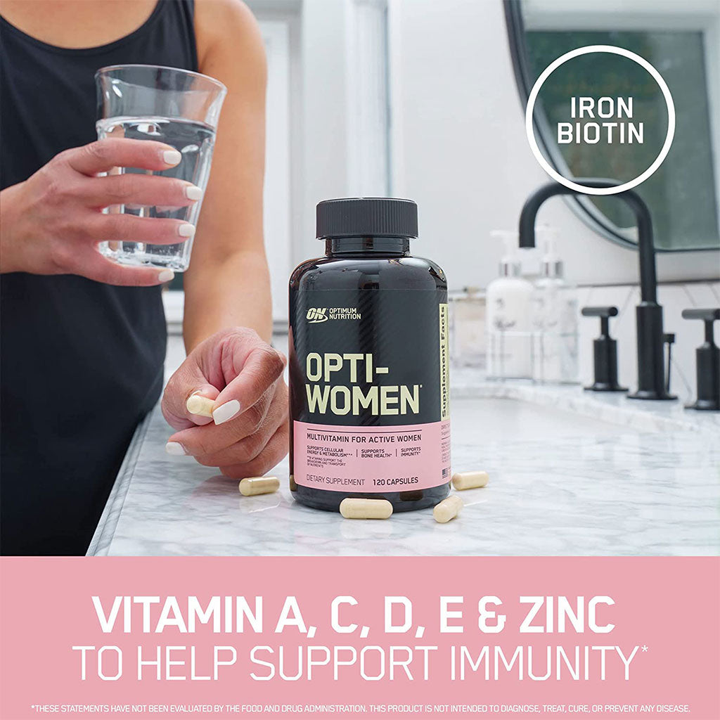 Optimum Nutrition Opti-Women Multivitamin Supplement For Active Women, Pack of 120's - Easy Pharmacy LLC