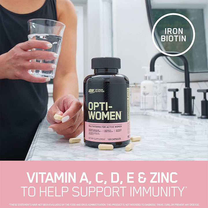Optimum Nutrition Opti-Women Multivitamin Supplement For Active Women, Pack of 120's - Easy Pharmacy LLC