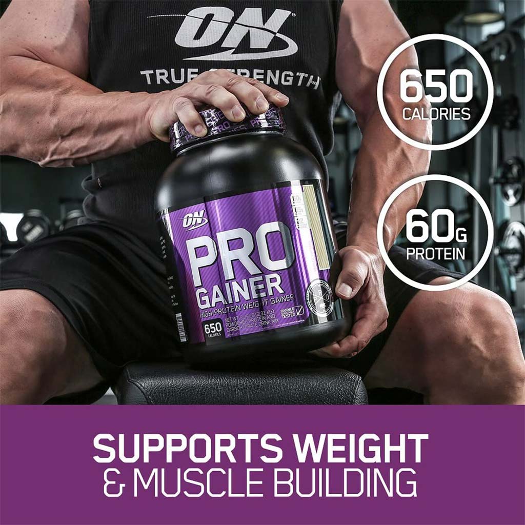 Optimum Nutrition Pro Gainer Strawberry Cream 5.08lb - Easy Pharmacy LLC