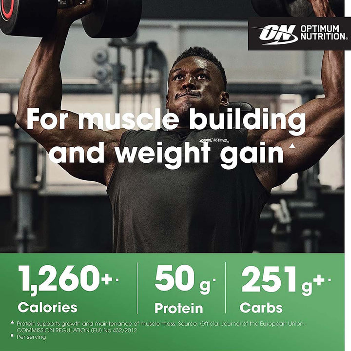 Optimum Nutrition Serious Mass Protein Powder For Muscle Building & Weight Gain, Strawberry 2.7kg - Easy Pharmacy LLC