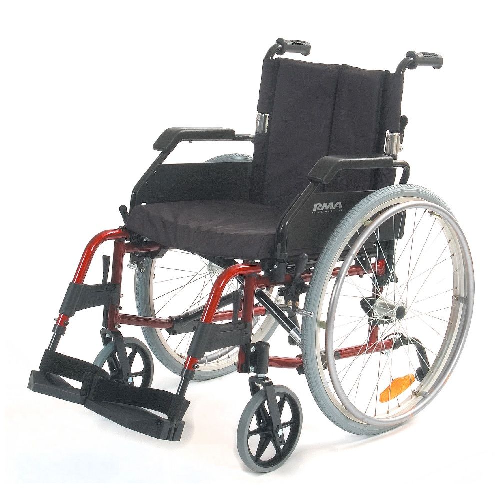 Roma Wheel Chair Lightweight Red 1500R - Easy Pharmacy LLC