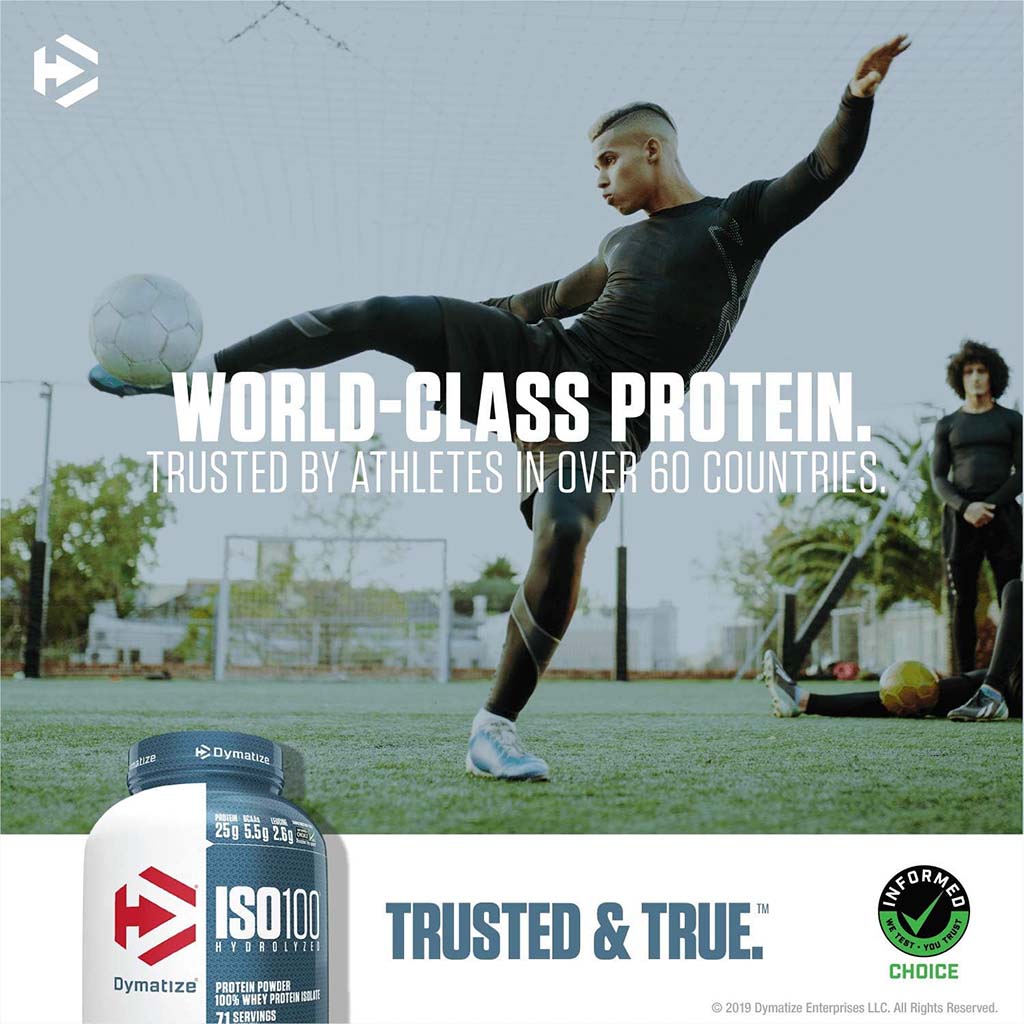 Dymatize ISO 100 Fast Absorbing Protein Powder, 100% Whey Protein Isolate, Fudge Brownie, 2.3kg - Easy Pharmacy LLC