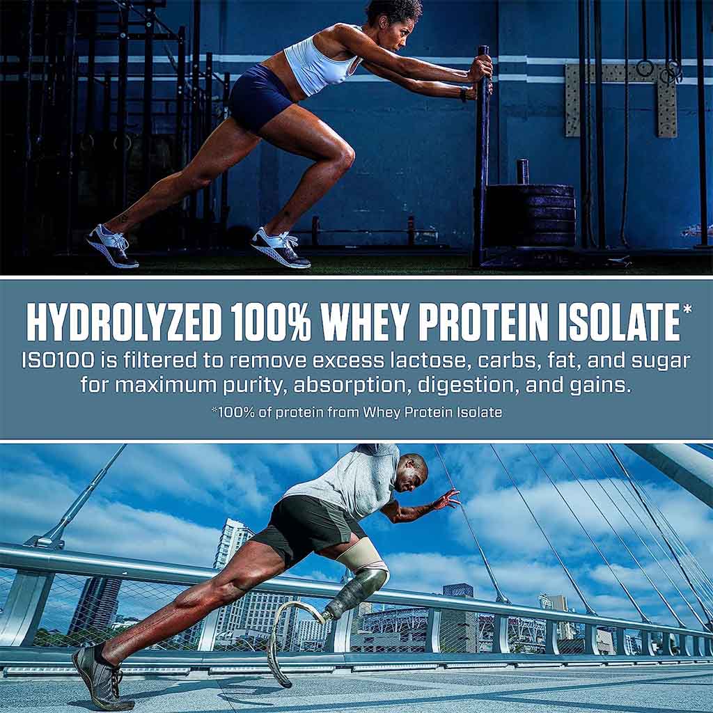 Dymatize ISO 100 Fast Absorbing Protein Powder, 100% Whey Protein Isolate, Fudge Brownie, 2.3kg - Easy Pharmacy LLC