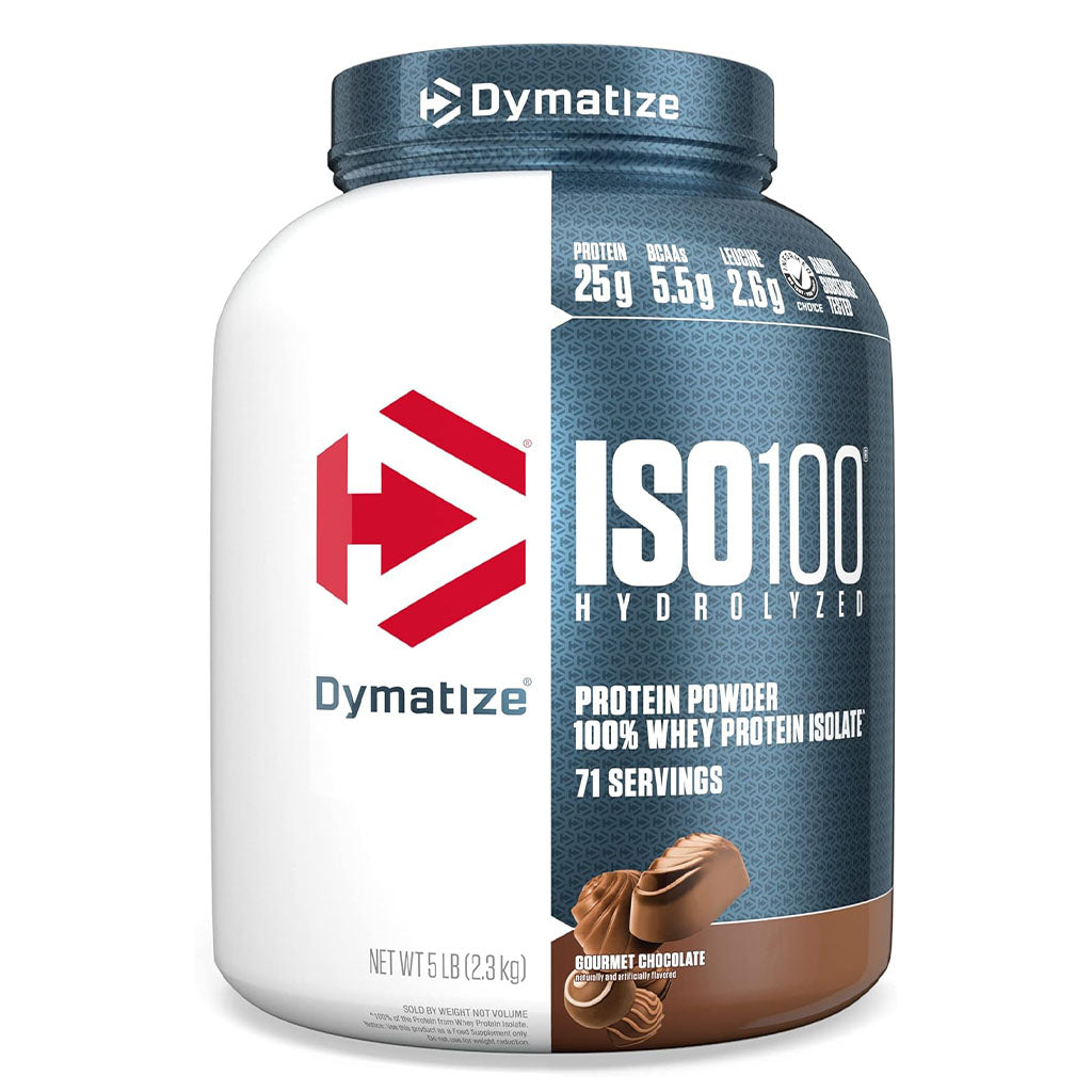 Dymatize ISO 100 Fast Absorbing Protein Powder, 100% Whey Protein Isolate, Gourmet Chocolate, 2.3kg - Easy Pharmacy LLC