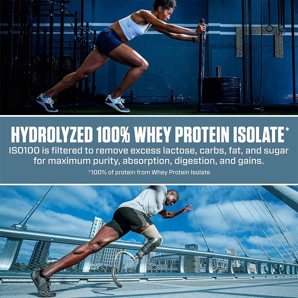 Dymatize ISO 100 Fast Absorbing Protein Powder, 100% Whey Protein Isolate, Gourmet Chocolate, 2.3kg - Easy Pharmacy LLC