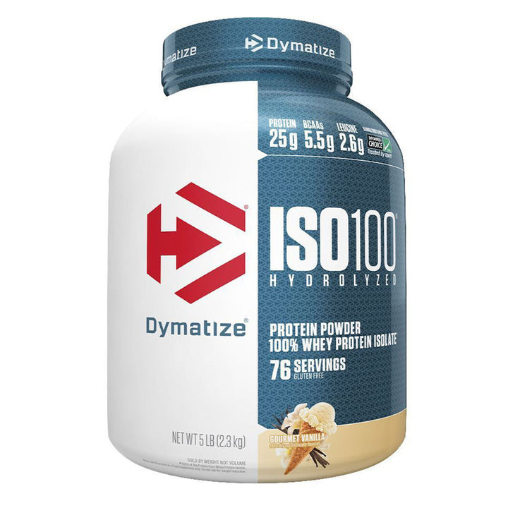 Dymatize ISO 100 Fast Absorbing Protein Powder, 100% Whey Protein Isolate, Gourmet Vanilla, 2.3kg - Easy Pharmacy LLC