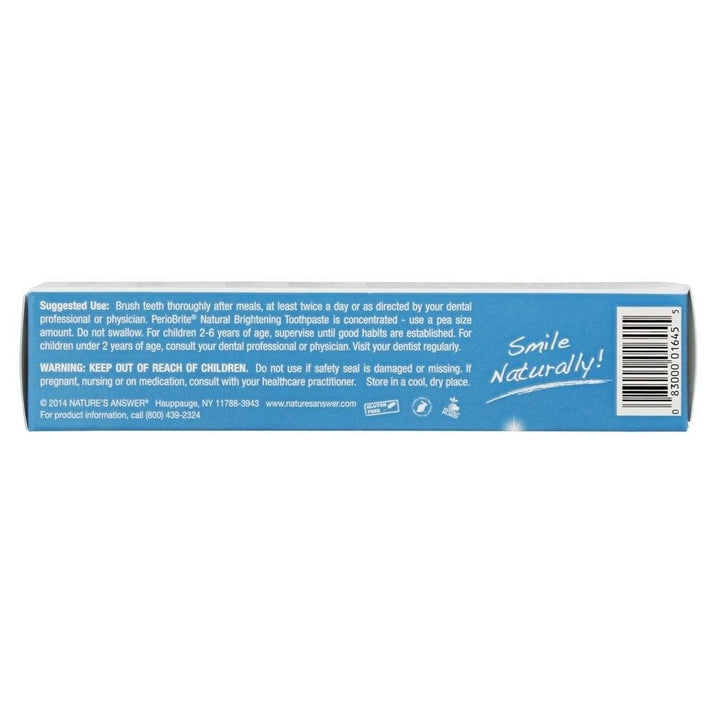 PerioBrite Wintermint Toothpaste 4 oz, 113.4 g - Easy Pharmacy LLC