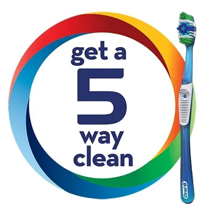 Oral-B Complete 5 Way Clean 40 Medium Toothbrush, Assorted Pack of 1+1 - Easy Pharmacy LLC