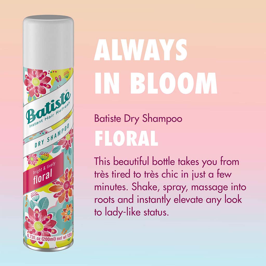 Batiste Dry Shampoo Floral 200 mL - Easy Pharmacy LLC