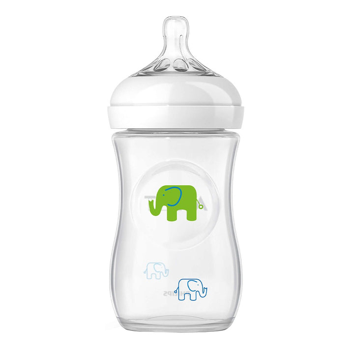 Philips Avent Natural Feeding Bottle Green Elephant Design Gift Set SCD627/01 - Easy Pharmacy LLC