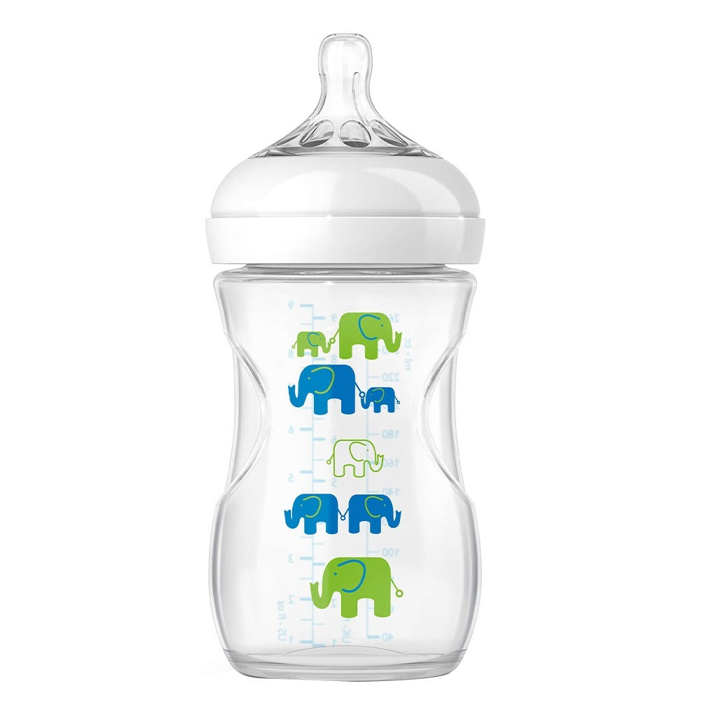 Philips Avent Natural Feeding Bottle Green Elephant Design Gift Set SCD627/01 - Easy Pharmacy LLC