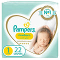 Pampers Premium Care Newborn Diapers, Size 1, 2-5Kg, Pack of 22's