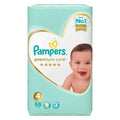 Pampers Premium Care Baby Diapers, Size 4, 9-14Kg, Super Saver Pack of 66's