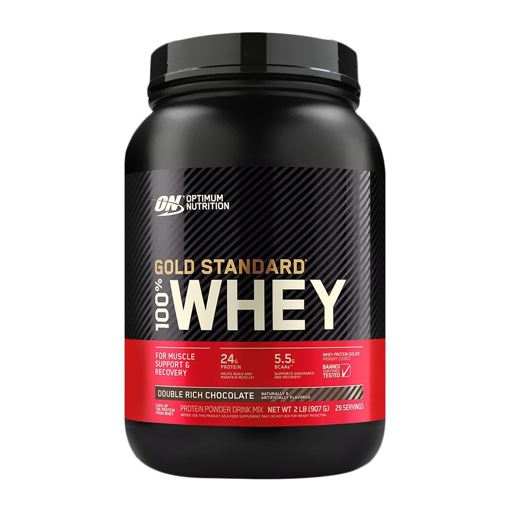 Optimum Nutrition Gold Standard 100% Whey Protein Powder Double Rich Chocolate 2lb - Easy Pharmacy LLC