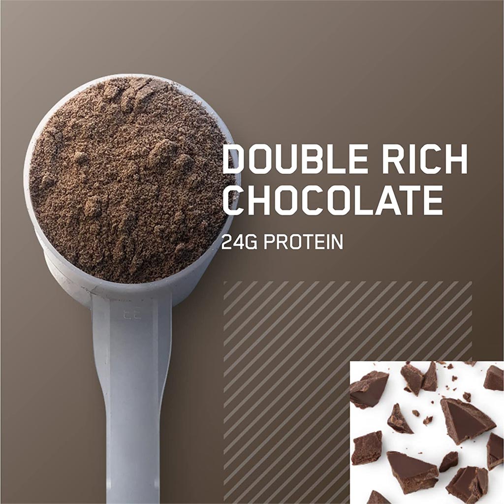 Optimum Nutrition Gold Standard 100% Whey Protein Powder Double Rich Chocolate 2lb - Easy Pharmacy LLC