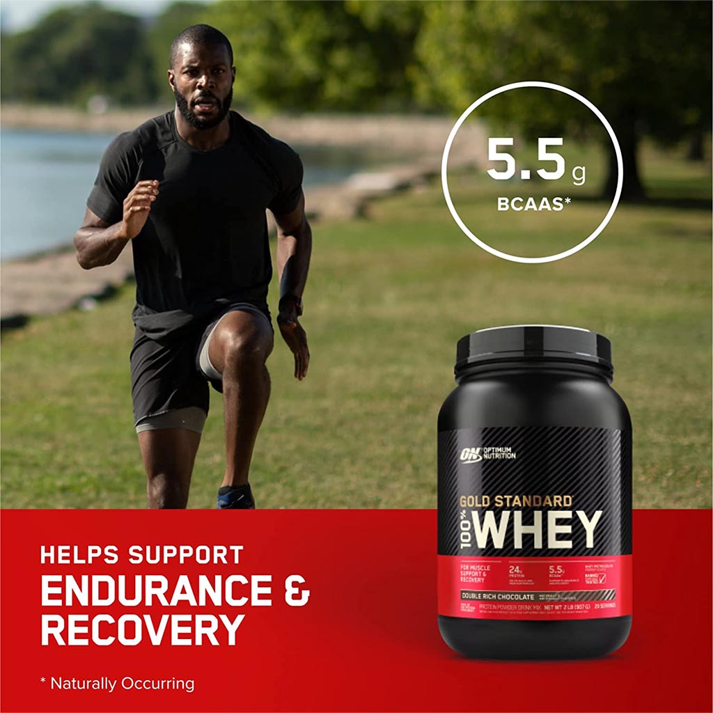 Optimum Nutrition Gold Standard 100% Whey Protein Powder Double Rich Chocolate 2lb - Easy Pharmacy LLC