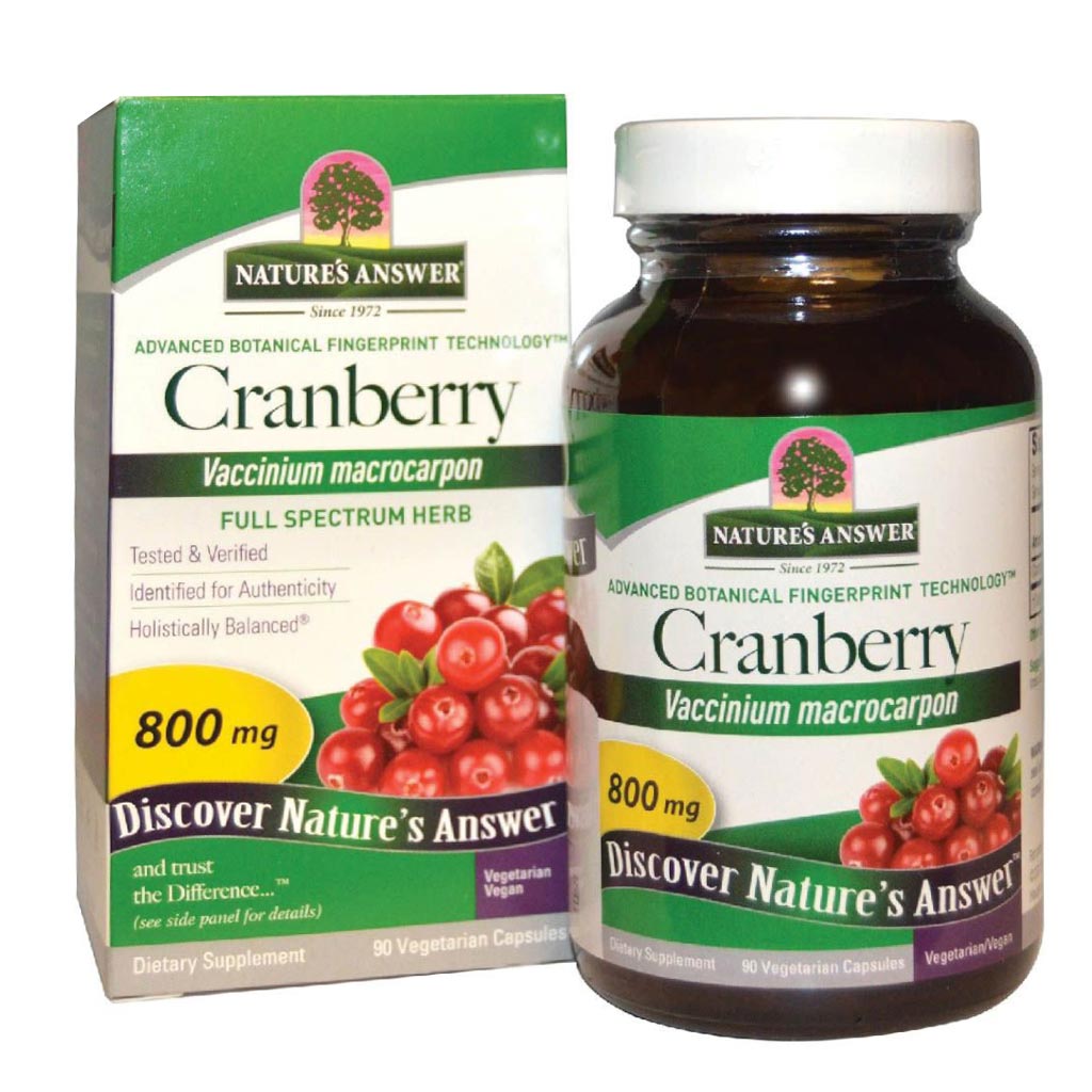 Nature's Answer Cranberry 800mg Vegan Capsules For Urinary Tract Health, Pack of 90's - Easy Pharmacy LLC
