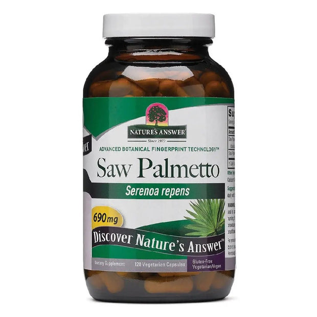 Nature’s Answer Saw Palmetto 690 mg – 120 Vegan Capsules