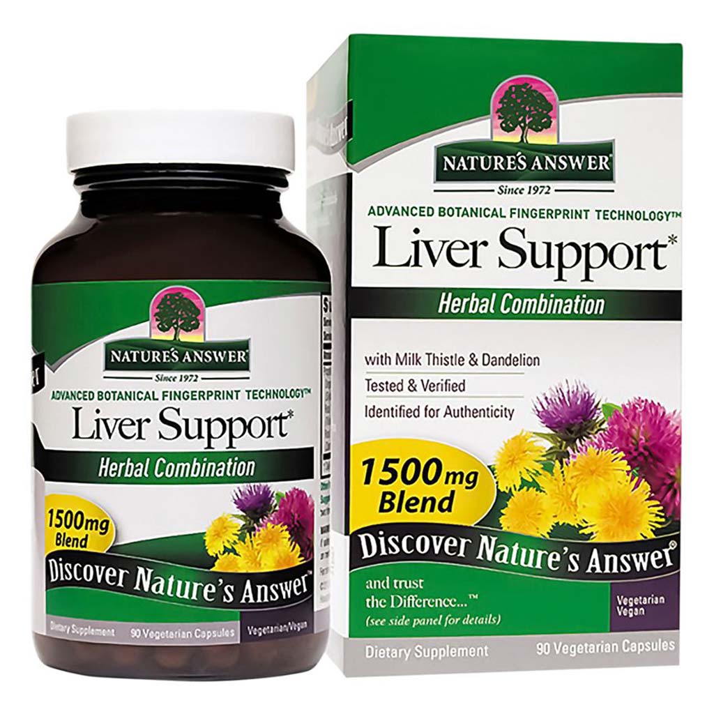 Nature's Answer Liver Support 1500mg Vegetarian Capsules With Silymarin, Pack of 90's - Easy Pharmacy LLC