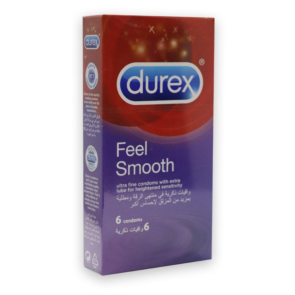 Durex Feel Smooth Condoms 6's - Easy Pharmacy LLC