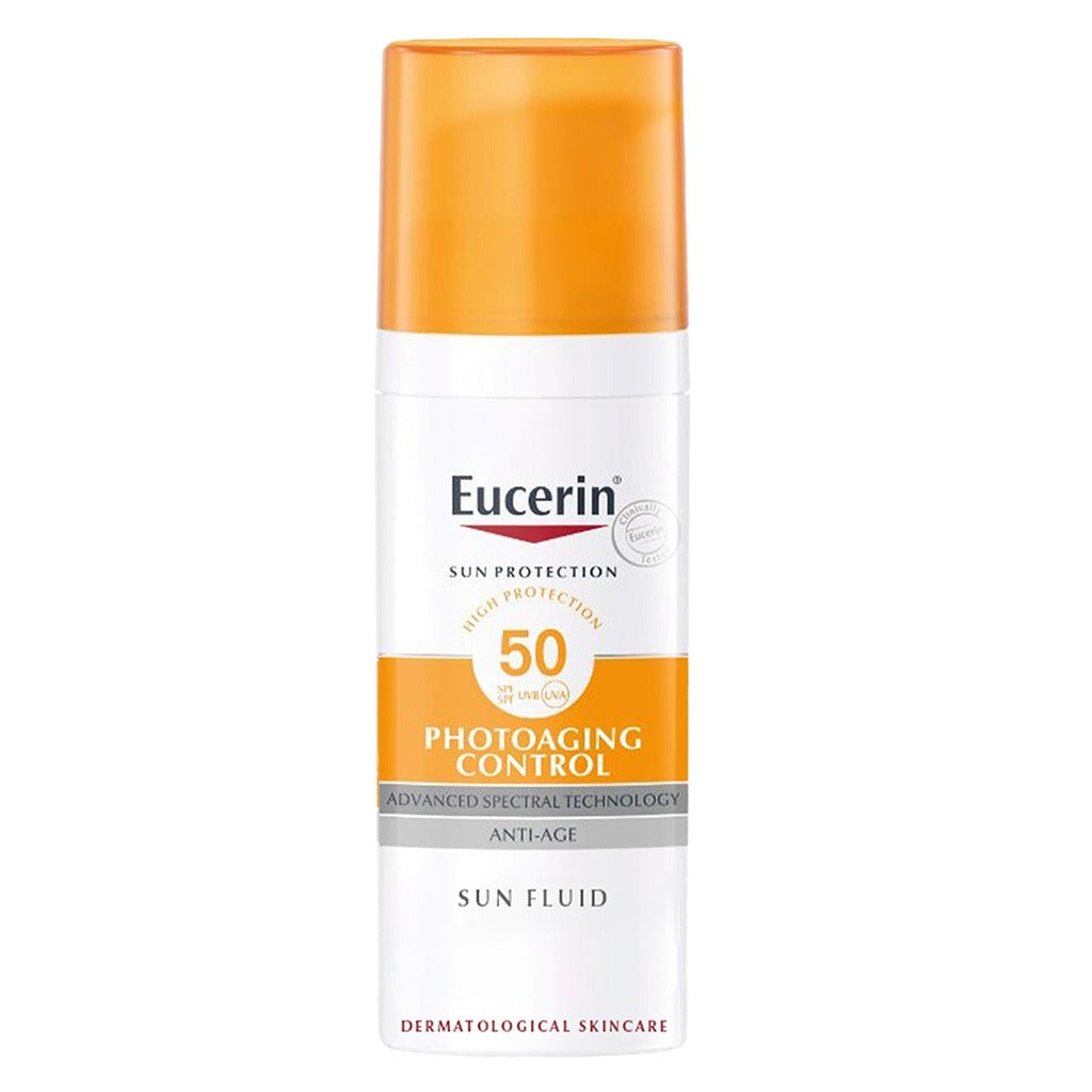 Eucerin Sun Photo-aging Control Sunscreen Anti-Aging Sun Fluid SPF50 50ml - Easy Pharmacy LLC