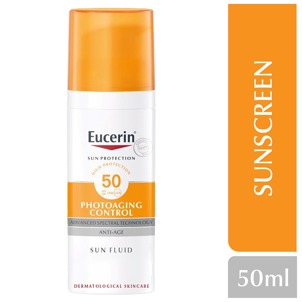 Eucerin Sun Photo-aging Control Sunscreen Anti-Aging Sun Fluid SPF50 50ml - Easy Pharmacy LLC