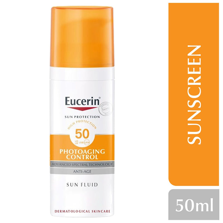 Eucerin Sun Photo-aging Control Sunscreen Anti-Aging Sun Fluid SPF50 50ml - Easy Pharmacy LLC