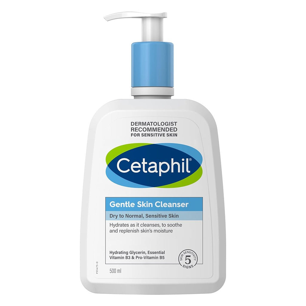 Cetaphil Gentle Skin Cleanser, Face & Body Wash For Men & Women With Dry to Normal and Sensitive Skin, Unscented, 500ml - Easy Pharmacy LLC