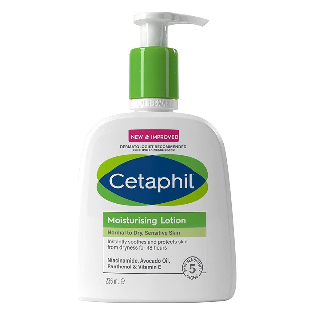 Cetaphil Moisturizing Lotion, Face & Body Moisturizer For Men & Women With Normal to Dry Sensitive Skin, Unscented, 236ml - Easy Pharmacy LLC