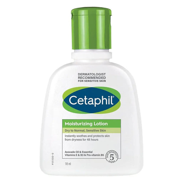 Cetaphil Moisturizing Lotion, Face & Body Moisturizer For Men & Women With Dry to Normal and Sensitive Skin, Unscented, 118ml