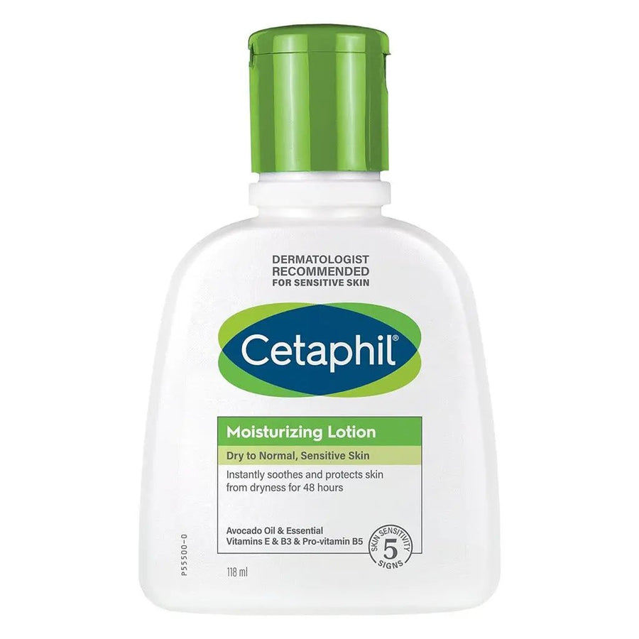 Cetaphil Moisturizing Lotion, Face & Body Moisturizer For Men & Women With Dry to Normal and Sensitive Skin, Unscented, 118ml