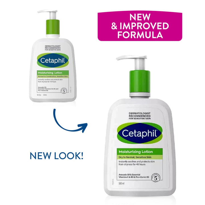 Cetaphil Moisturizing Lotion, Face & Body Moisturizer For Men & Women With Dry to Normal and Sensitive Skin, Unscented, 500ml - Easy Pharmacy LLC