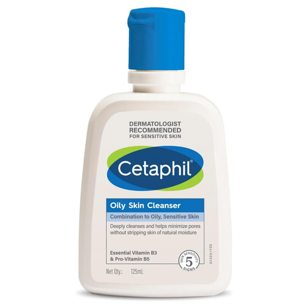 Cetaphil Oily Skin Cleanser, Foaming Face & Body Wash for Men & Women With Combination to Oily and Sensitive Skin, Unscented, 125ml - Easy Pharmacy LLC