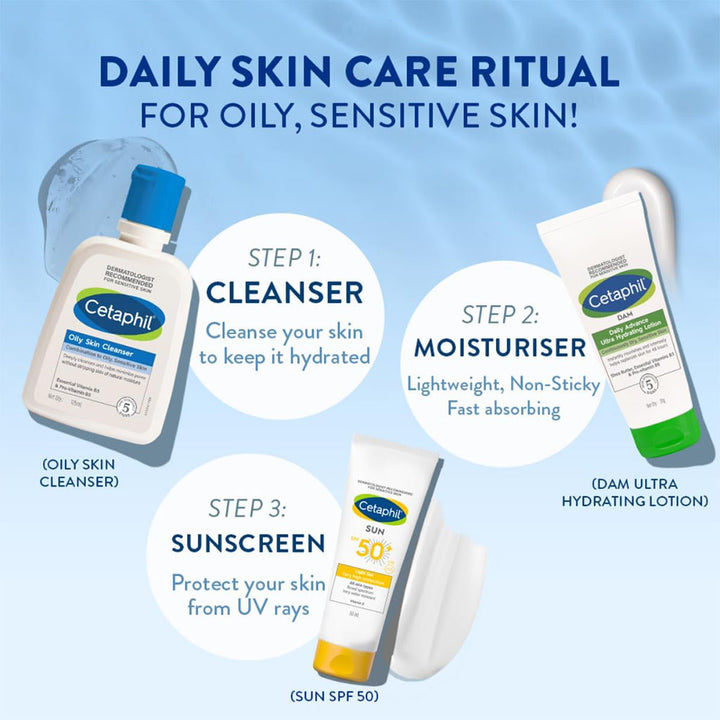 Cetaphil Oily Skin Cleanser, Foaming Face & Body Wash for Men & Women With Combination to Oily and Sensitive Skin, Unscented, 125ml - Easy Pharmacy LLC