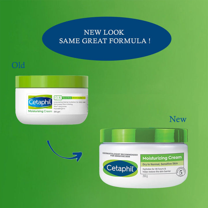 Cetaphil Moisturizing Cream, Face & Body Moisturizer For Men & Women With Dry to Very Dry Sensitive Skin, Unscented, 250g - Easy Pharmacy LLC