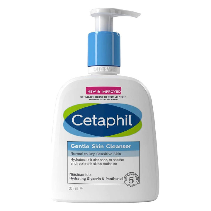 Cetaphil Gentle Skin Cleanser, Face & Body Wash For Men & Women With Normal to Dry and Sensitive Skin, Unscented, 236ml - Easy Pharmacy LLC
