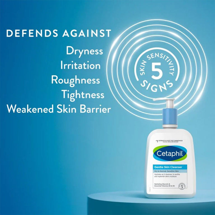 Cetaphil Gentle Skin Cleanser, Face & Body Wash For Men & Women With Normal to Dry and Sensitive Skin, Unscented, 236ml - Easy Pharmacy LLC
