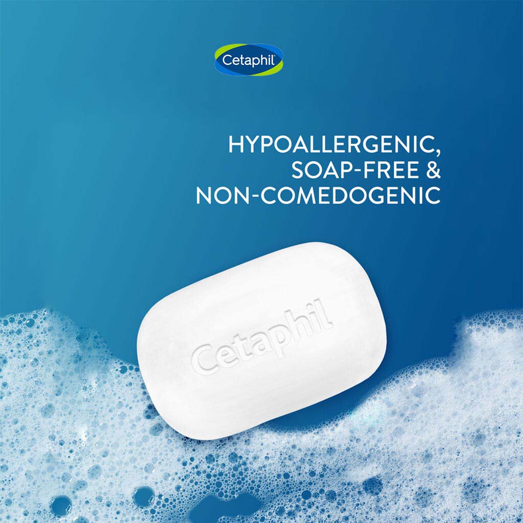 Cetaphil Gentle Face & Body Cleansing Bar For Men & Women With Dry to Normal Sensitive Skin, Unscented, 127g - Easy Pharmacy LLC